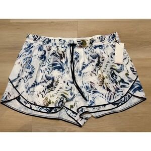 Calia High Rise Step Up Short 3 inch Inseam Relaxed Fit Moss Print Multi 1X NWT